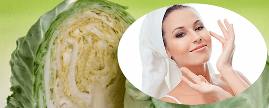 With cabbage for skin tightening
